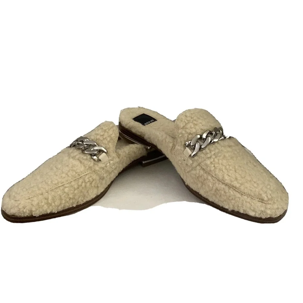 Pela Flats Natural Plush Dolce Vita Mules Women's Size 9